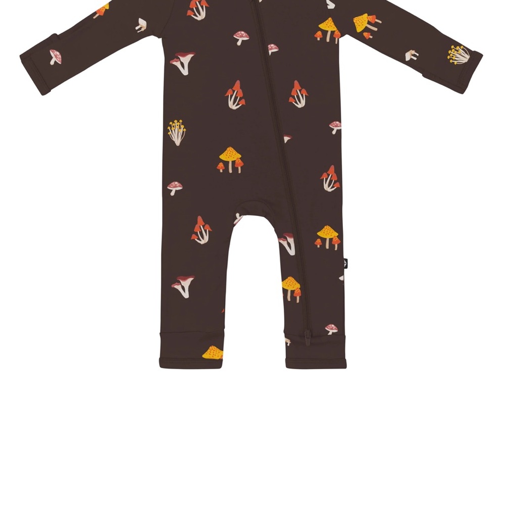 Kyte BABY Zippered Romper in Fungi NWT